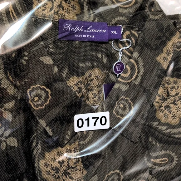 Ralph Lauren Black and Tan Casual Button Down Shirt - Picture 12 of 12